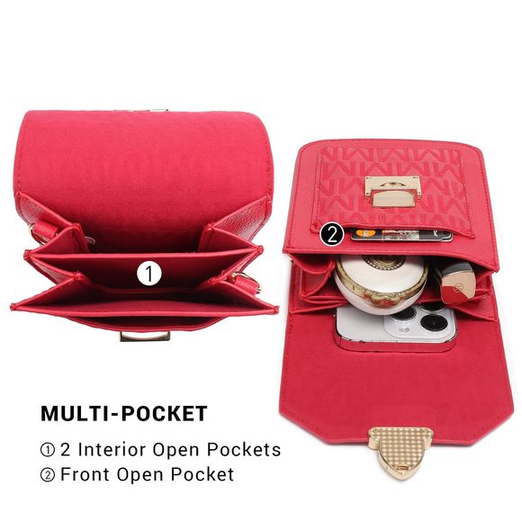 Mkp Chic Lhtweht Crossbody Bag, Fashionable Snature Desn, c: - Picture 2 of 5